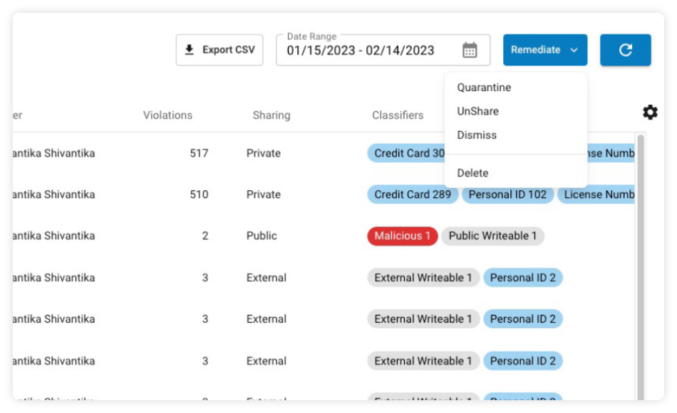 Barracuda Data Inspector remediation