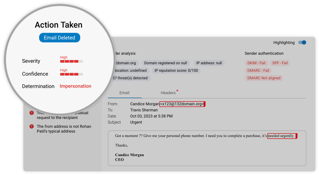 Secure email in real time