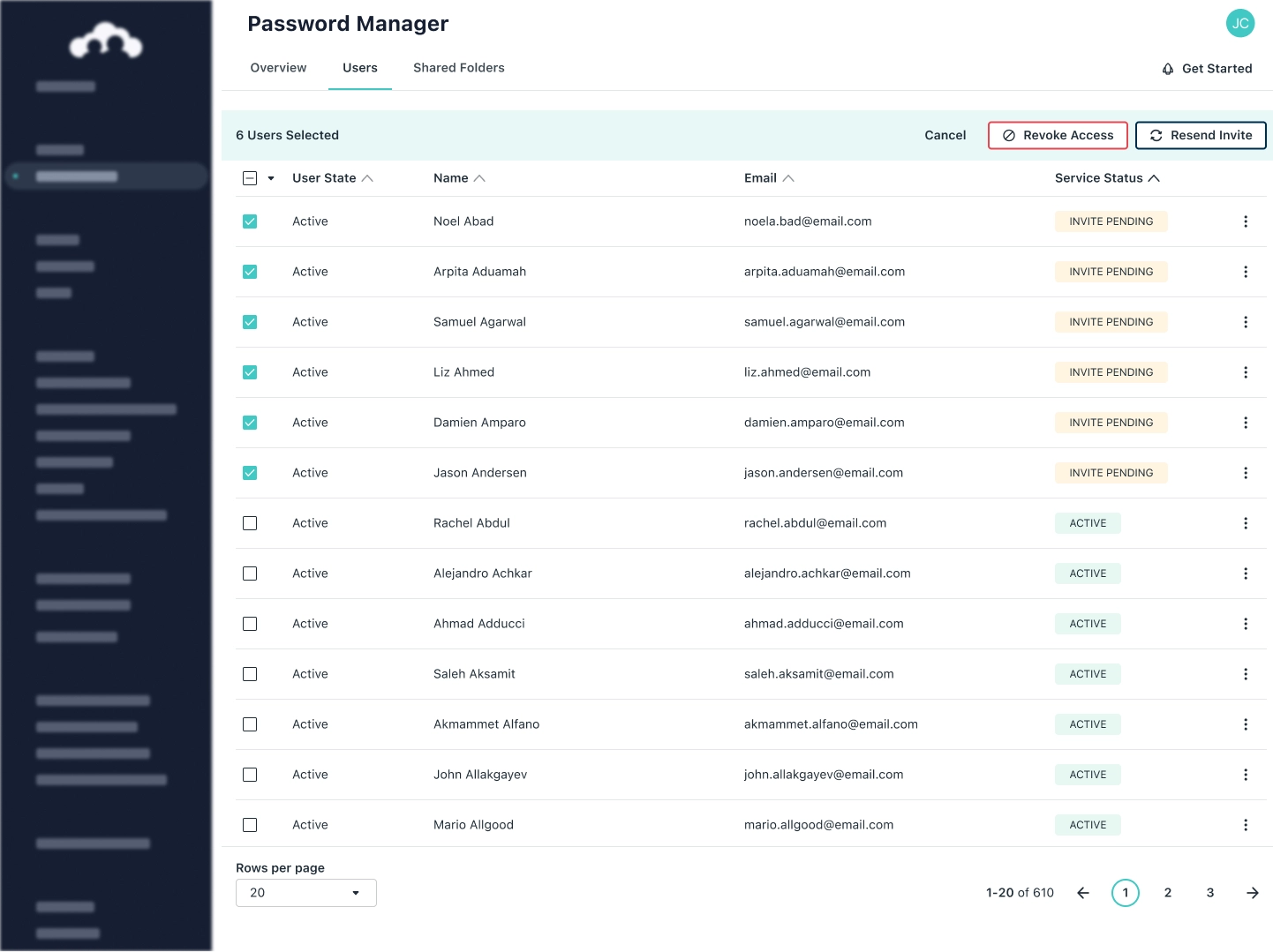 JumpCloud Password Manager, centralized access control