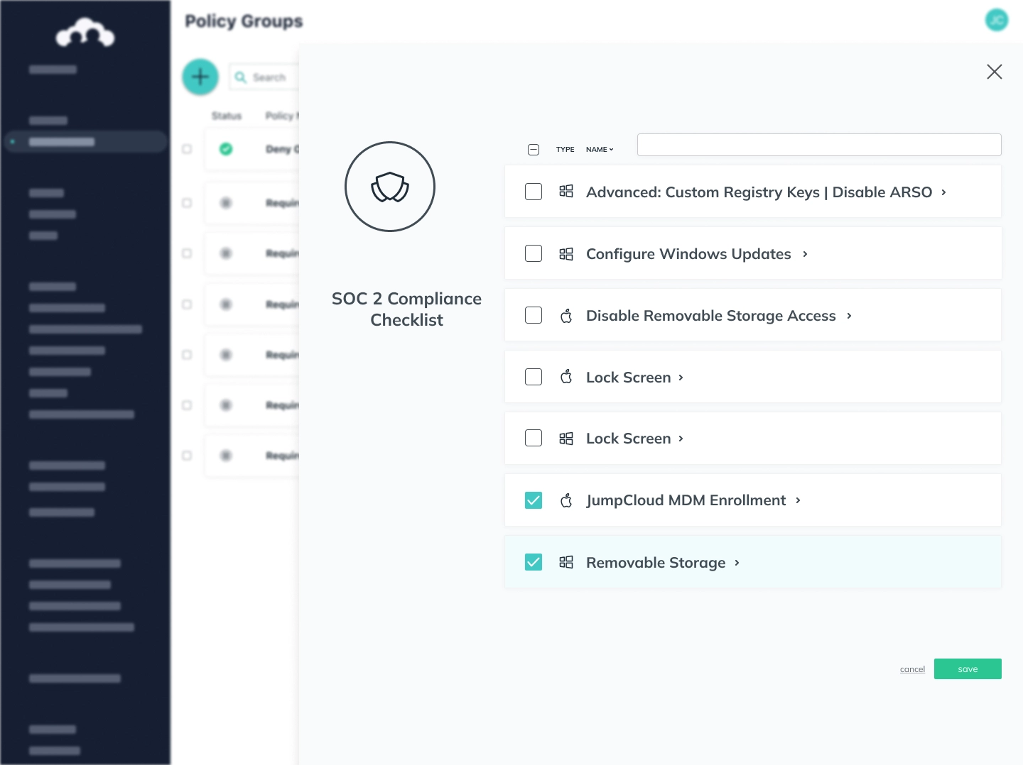 JumpCloud Conditional Access, ensure compliance