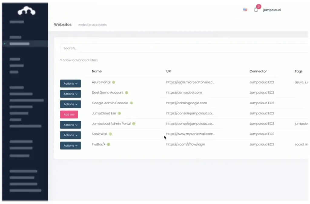 JumpCloud PAM, secure browsing